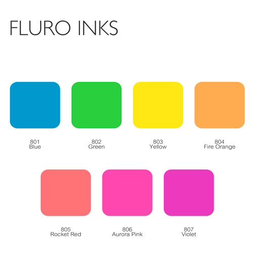 Letterpress Fluro Ink