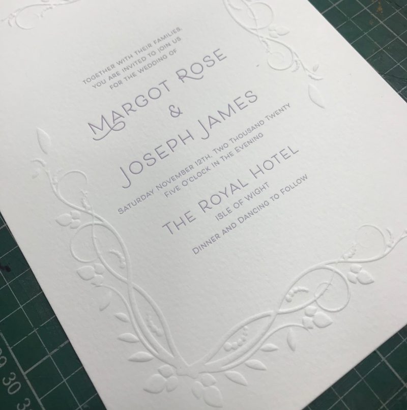Letterpress Embossing Plates Lyme Bay Press Letterpress Printing Plates